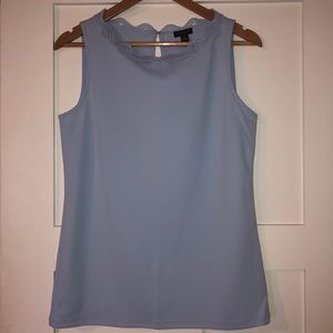 NWT - Ann Taylor Factory Lt Blue Shell Top - Small